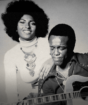 Pam Grier and Bobby Womack
