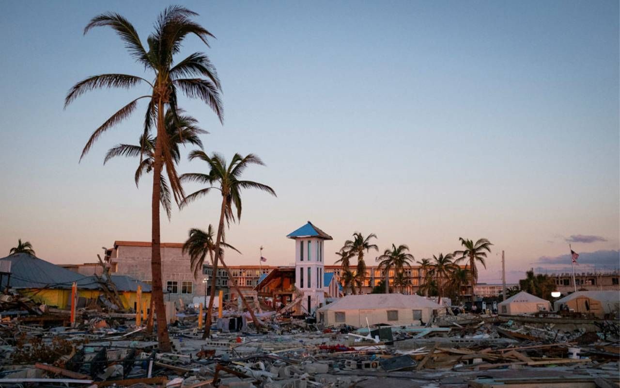 The remains of destroyed buildings after Hurricane Ian. Next Avenue