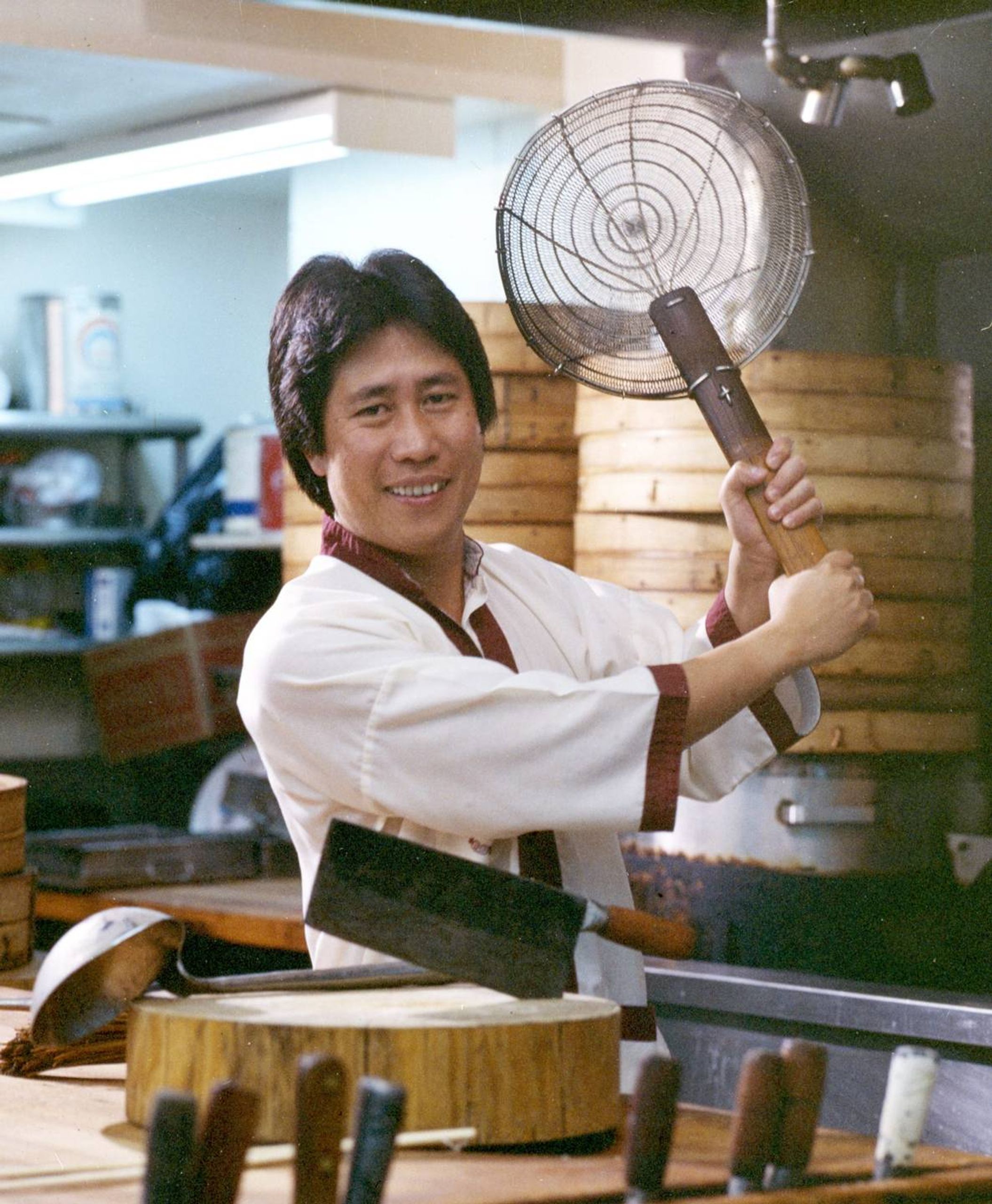 Cooking with Chef Yan in 1982