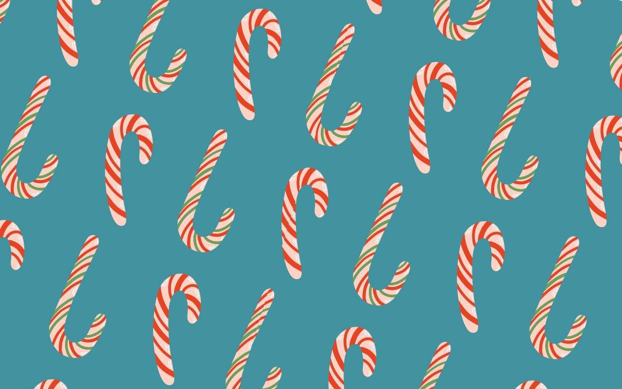 An illustration of candy canes. Next Avenue, candy cane history