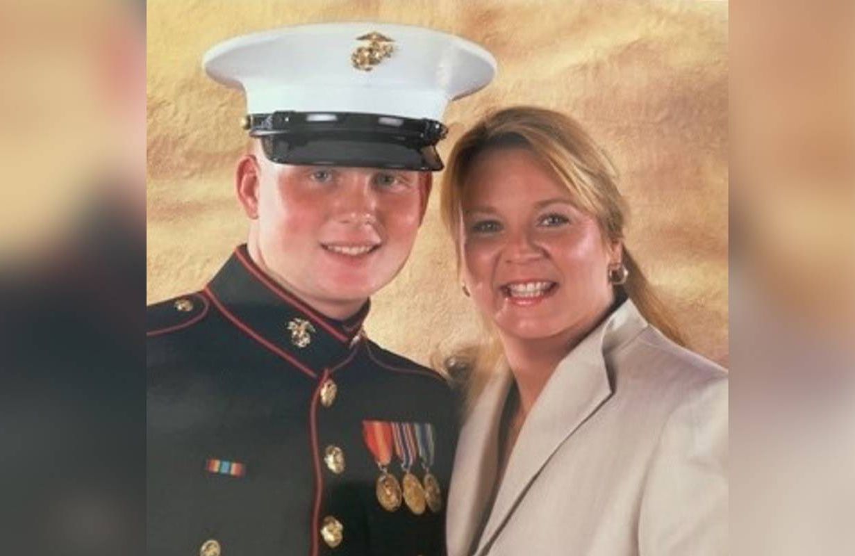 A mother smiling with her adult child who is wearing a military uniform. Next Avenue
