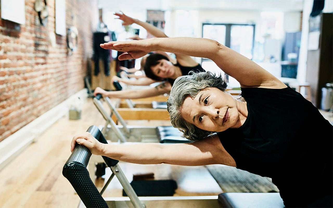 A pilates class. Next Avenue, improve mobility, how you move lab