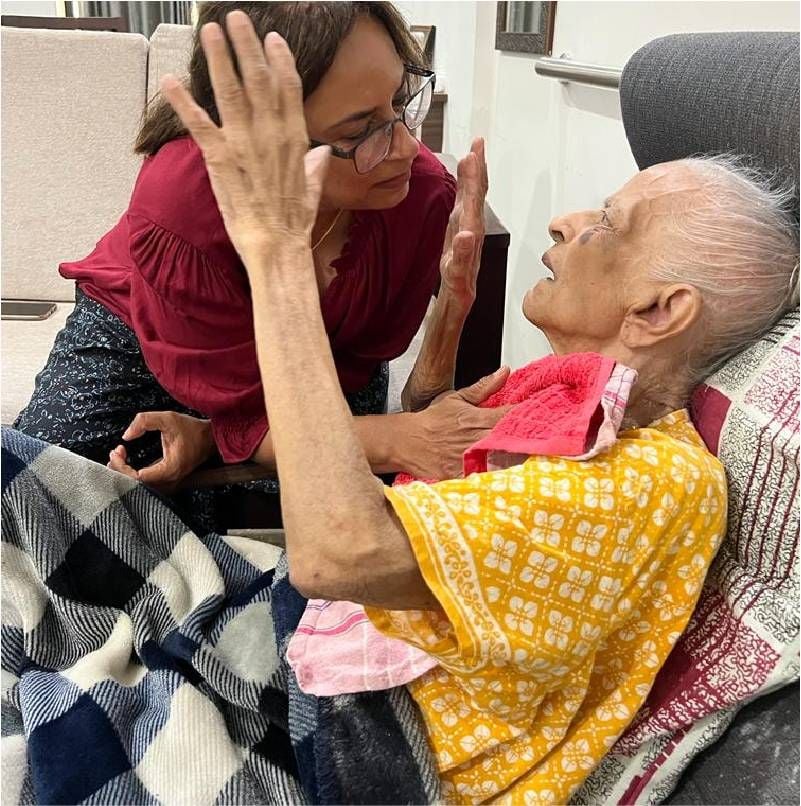 A woman taking care of her mom. Next Avenue, caregiving for mom