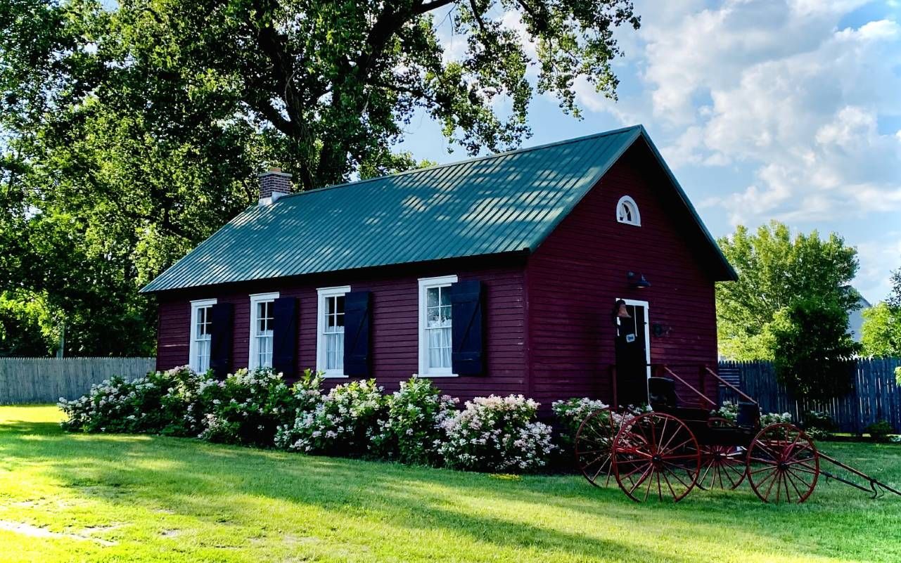 An old red schoolhouse. Next Avenue, arts communities