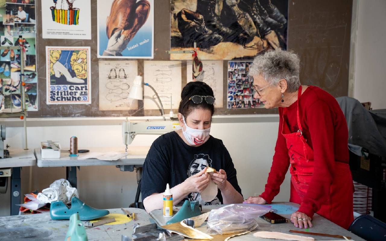 Two people working in an arts studio. Next Avenue, arts organizations