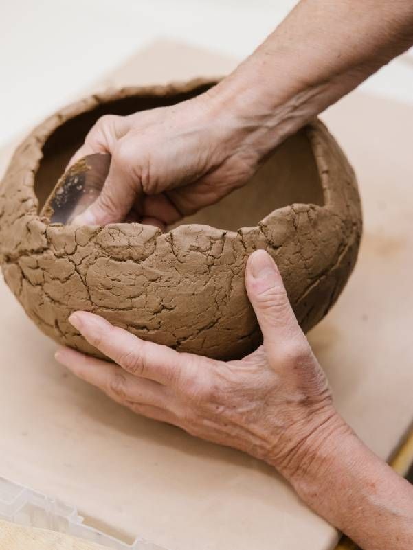 Close-up of hands shaping pottery. Next Avenue, arts organizations