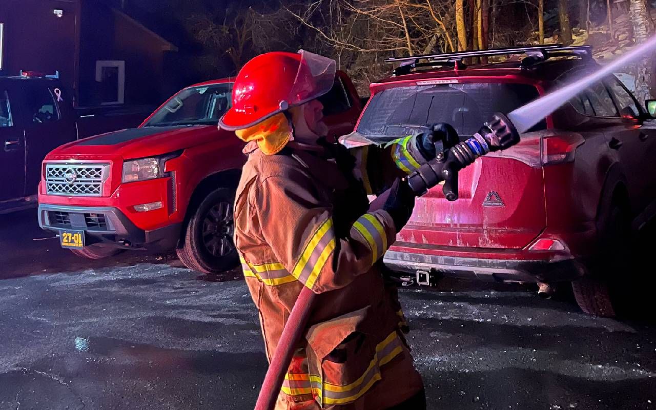 A firefighter during training. Next Avenue, retirement, volunteer firefighter