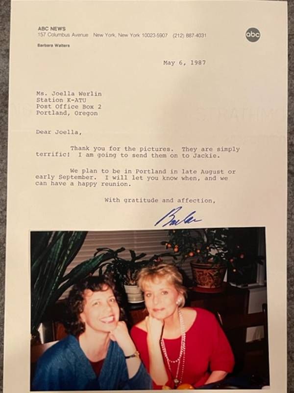 A photograph and note from Barbara Walters. Next Avenue