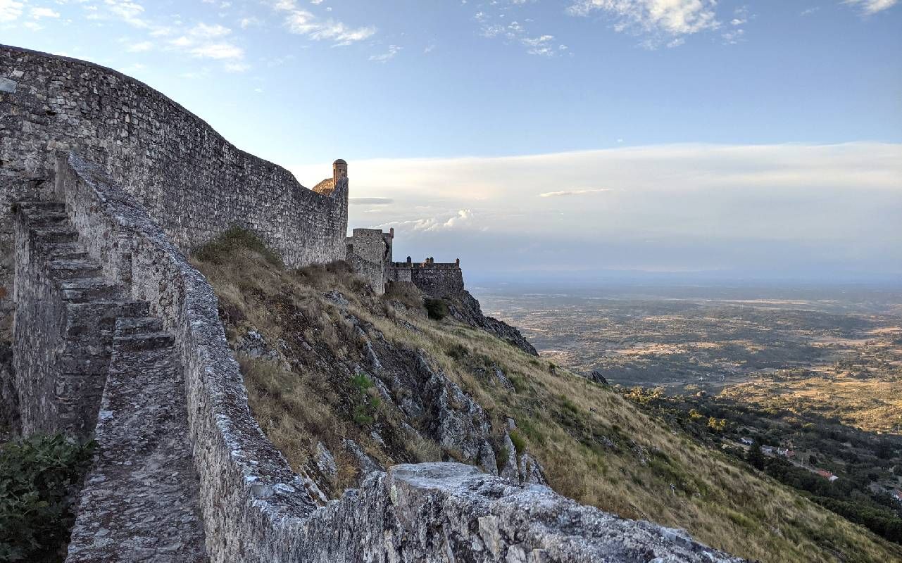 Castle ruins. Next Avenue, portugal