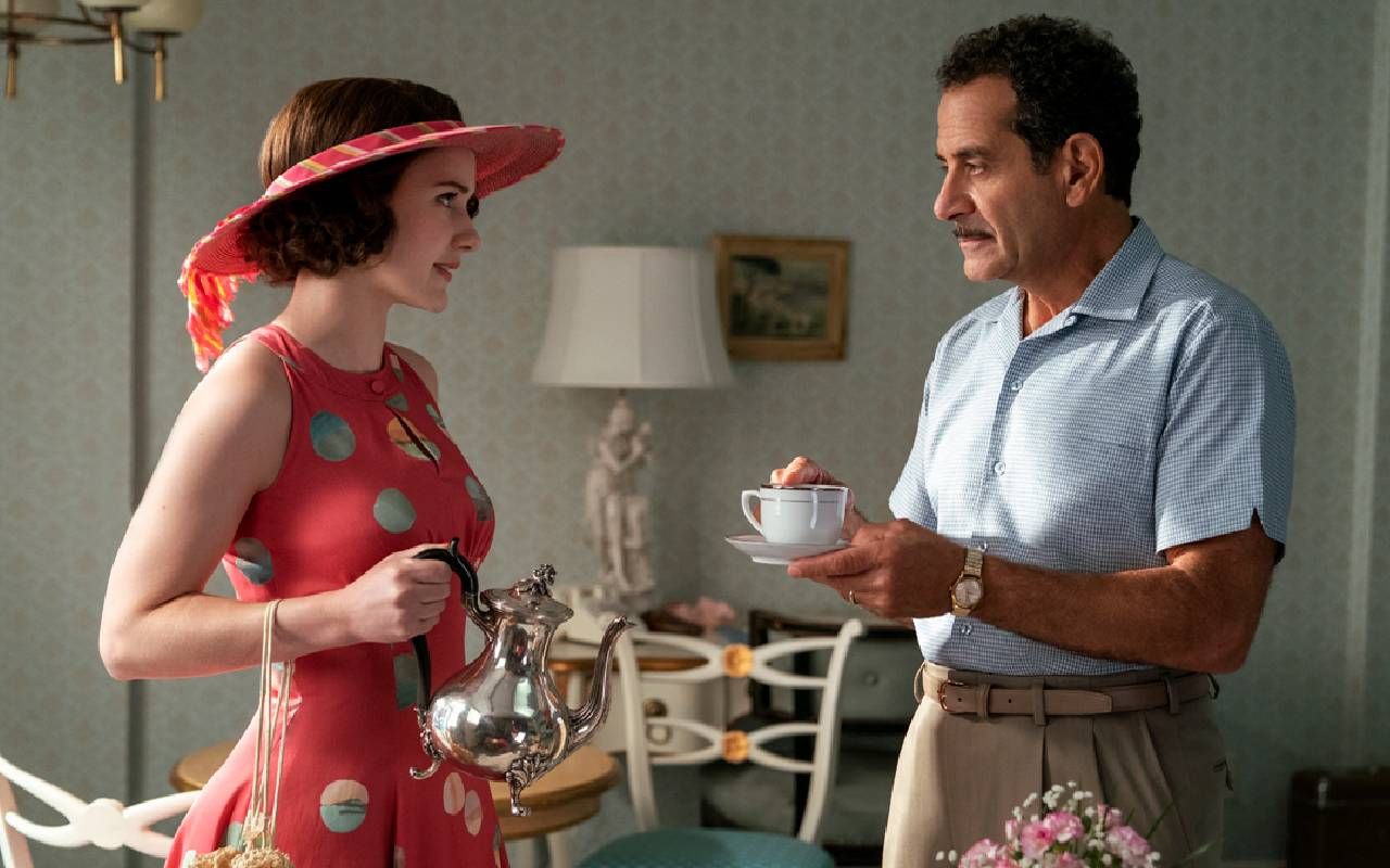 A still from The Marvelous Mrs. Maisel. Next Avenue, Tony Shalhoub, Monk