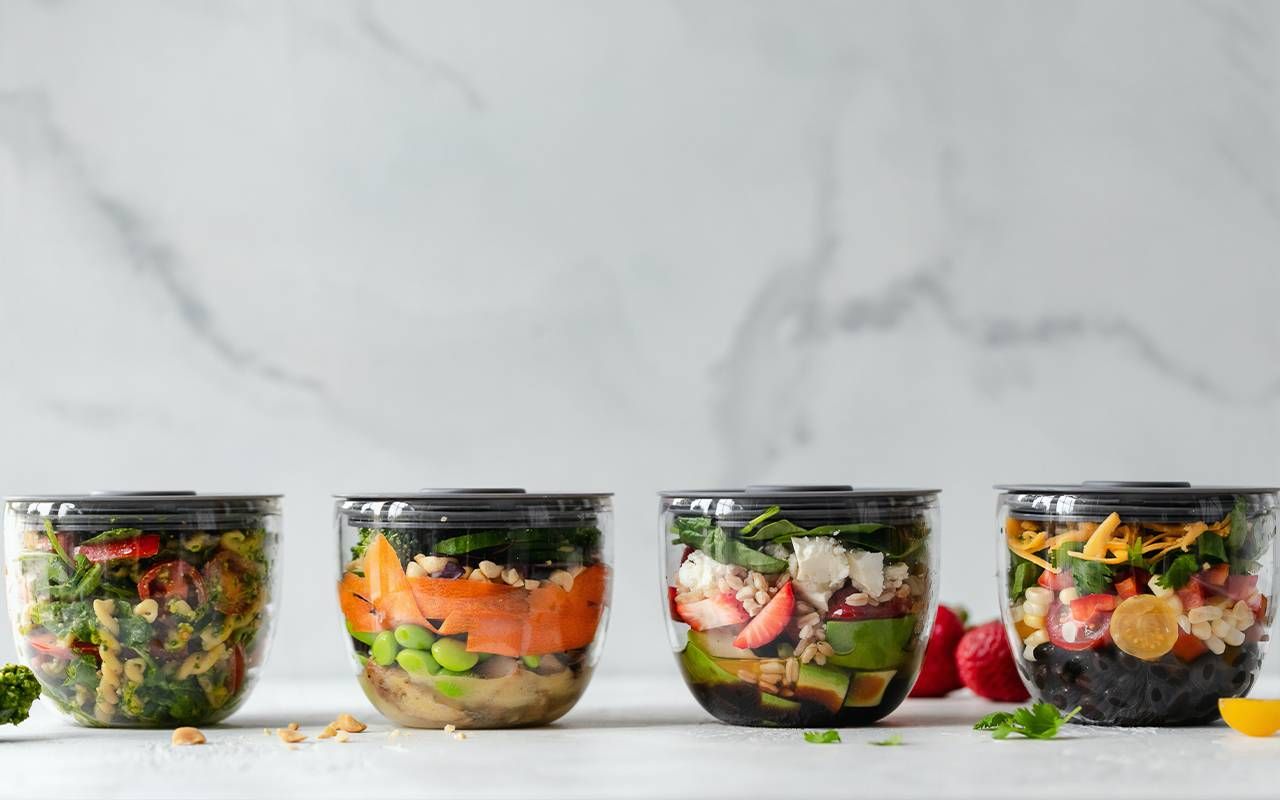 Several homemade meals in Tupperware containers. Next Avenue, preparing for surgery