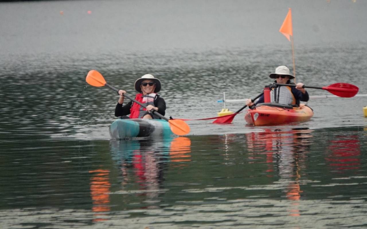 Two people kayaking. Next Avenue