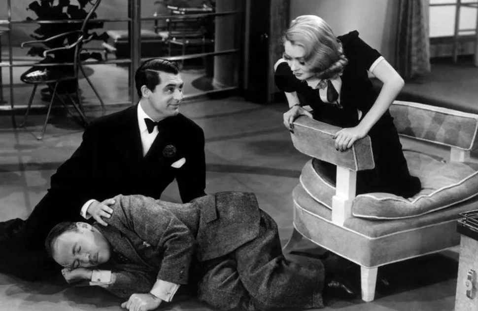 Cary Grant, Constance Bennett and Roland Young in "Topper" (1937)