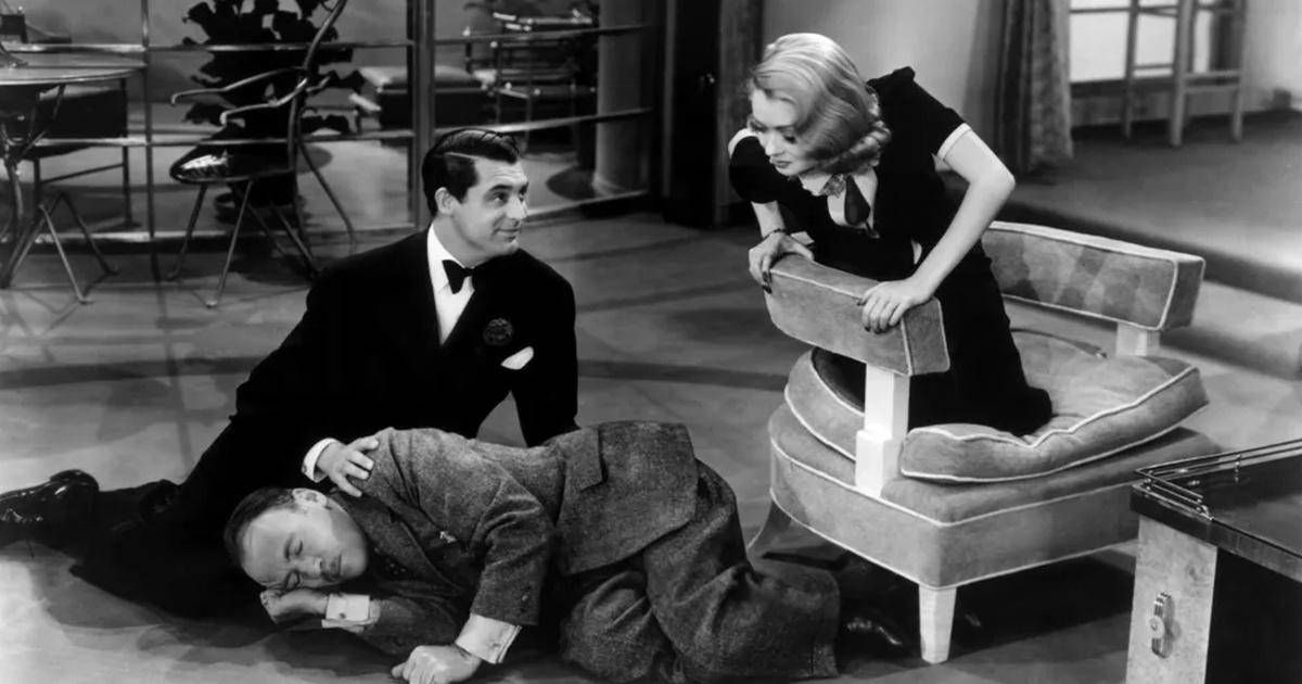 Cary Grant, Constance Bennett and Roland Young in "Topper" (1937)