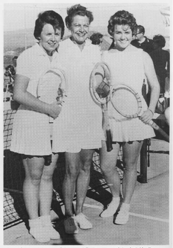 An old photo of three tennis players smiling together. Next Avenue, Alice, Marble, Queen of the Court, Tennis