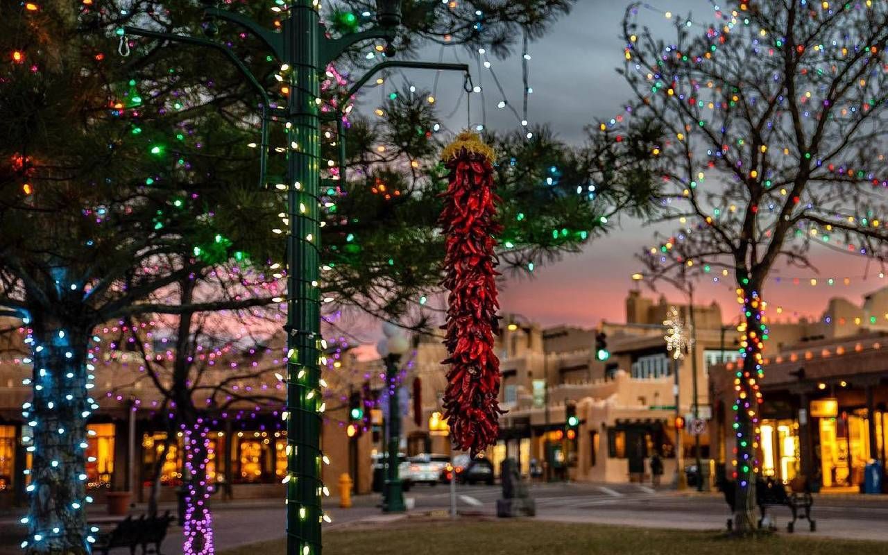 Holiday lights and decorations in Santa Fe, New Mexico. Next Avenue