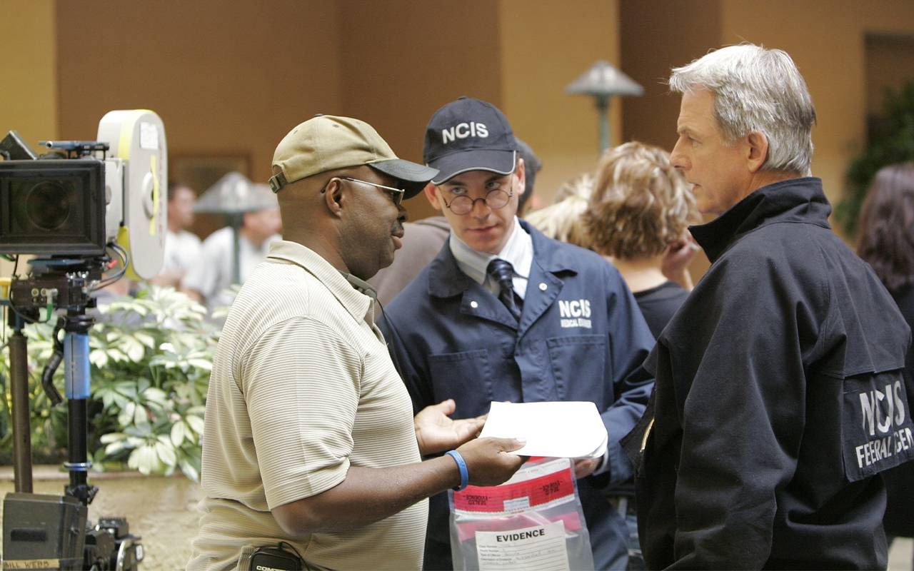 A behind the scenes photo of NCIS. Next Avenue