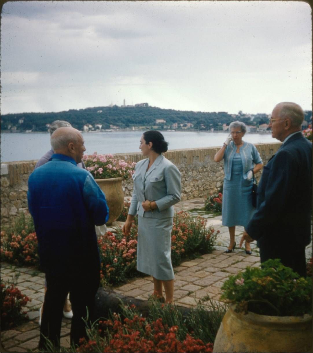 Harry S. Truman and Pablo Picasso and their families in Italy. Next Avenue