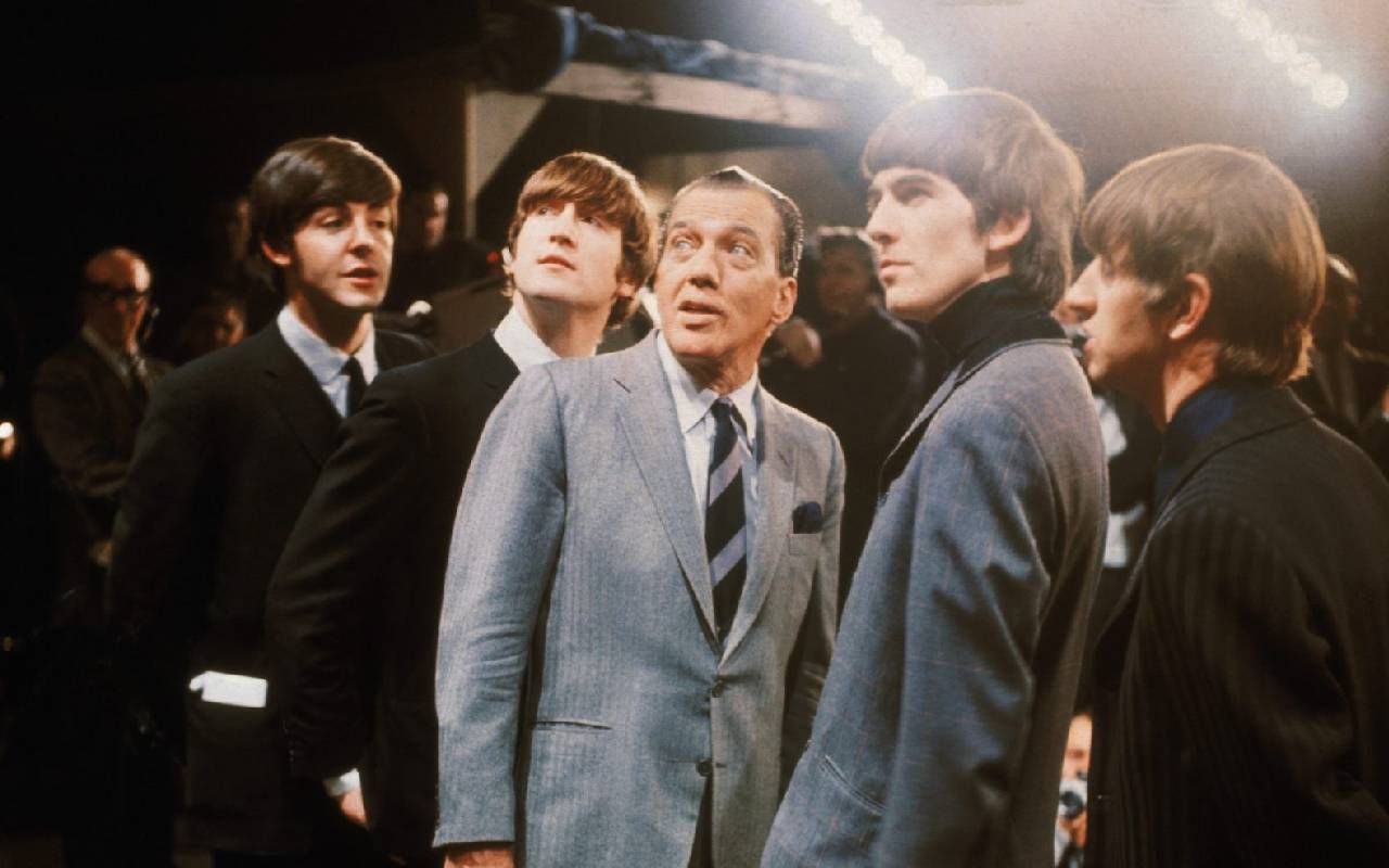 The Beatles with Ed Sullivan during the taping of their New York Debut show, February 09, 1964. Next Avenue