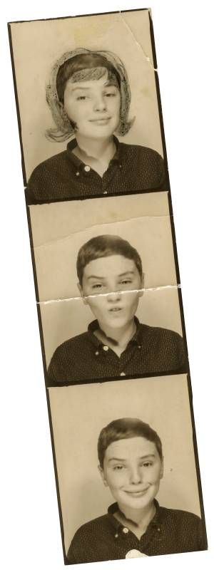 A photo boothphoto with three photos. Next Avenue, Candy Darling