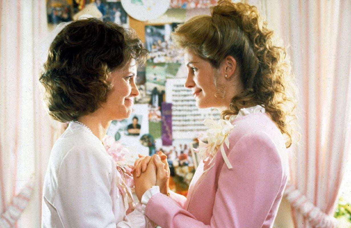 A still photo from the movie Steel Magnolias. Next Avenue, say the right thing
