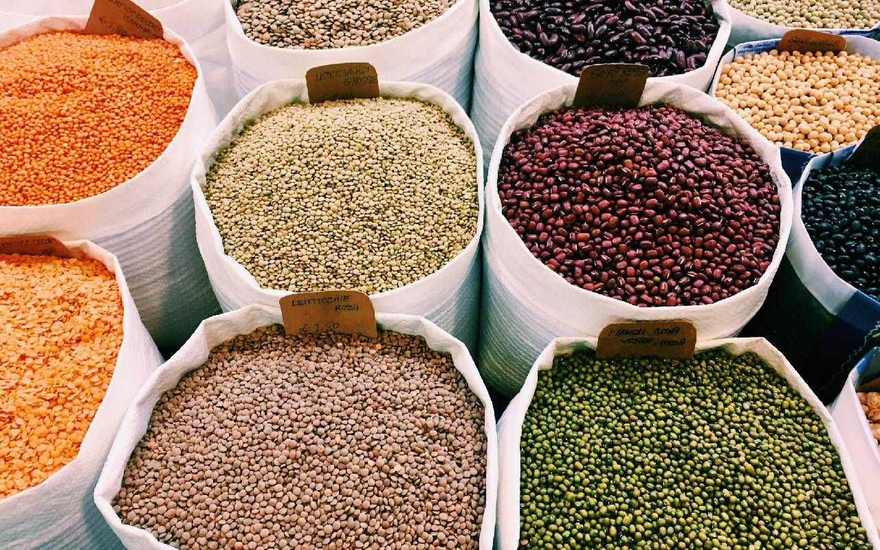 Wholesale bags of lentils, chickpeas and other beans. Next Avenue, Fiber, high fiber diet