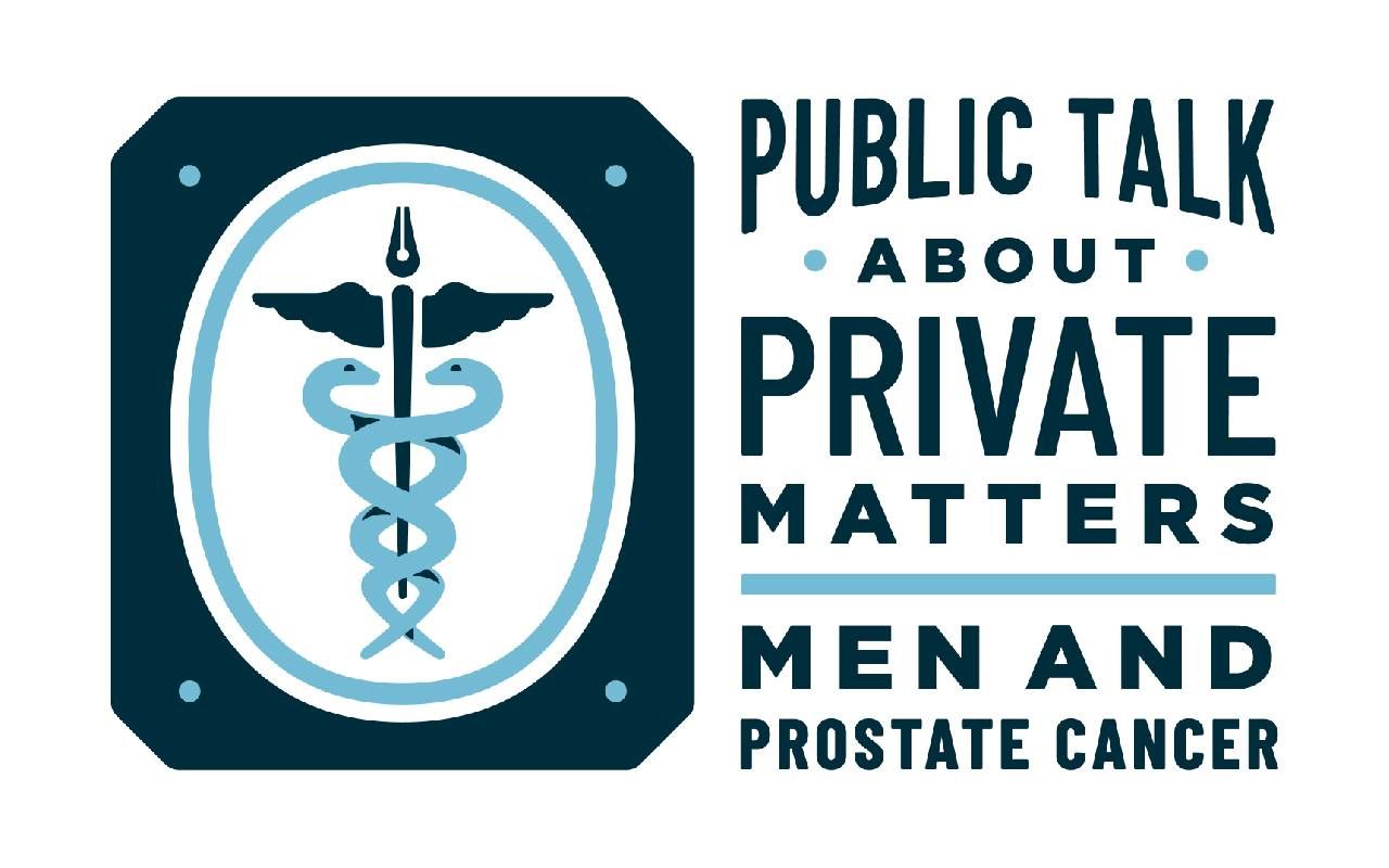 A graphic that reads, "Public talk about private matters. Men and prostate cancer". Next Avenue