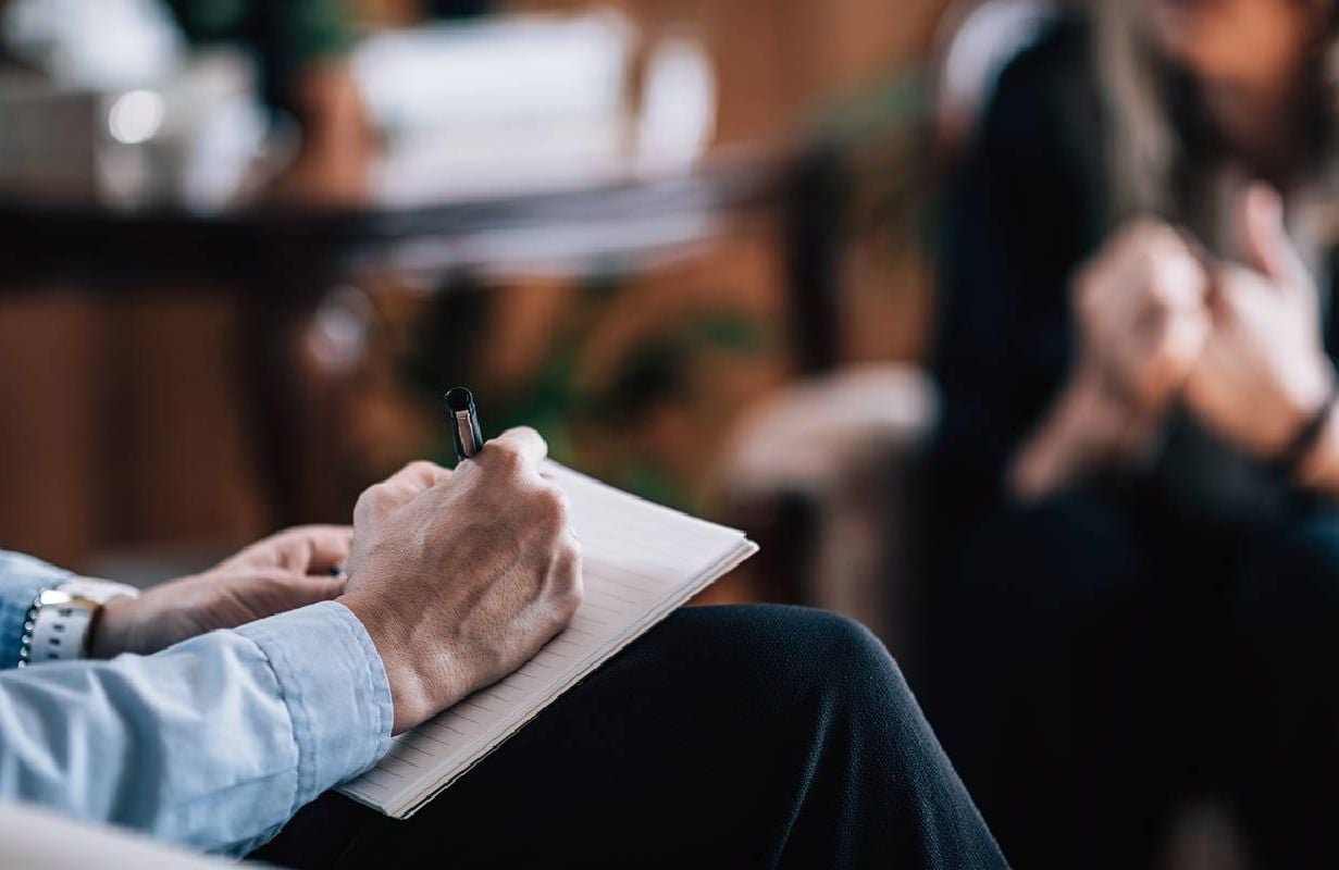 A therapist and a patient. Next Avenue, CBT, cognitive behavioral therapy