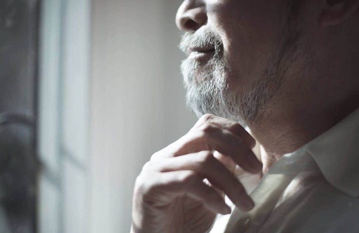 A man with a goatee. Next Avenue, facial hair