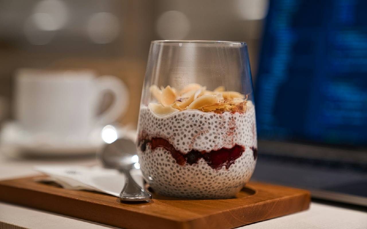 Chia pudding with berries and nuts. Next Avenue, what to eat during menopause