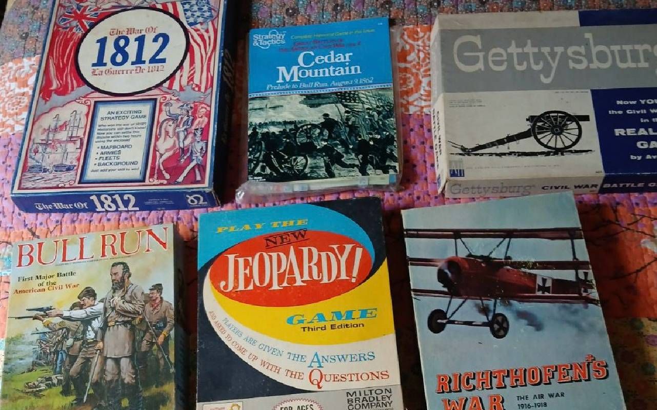 Several vintage board games. Next Avenue, downsizing
