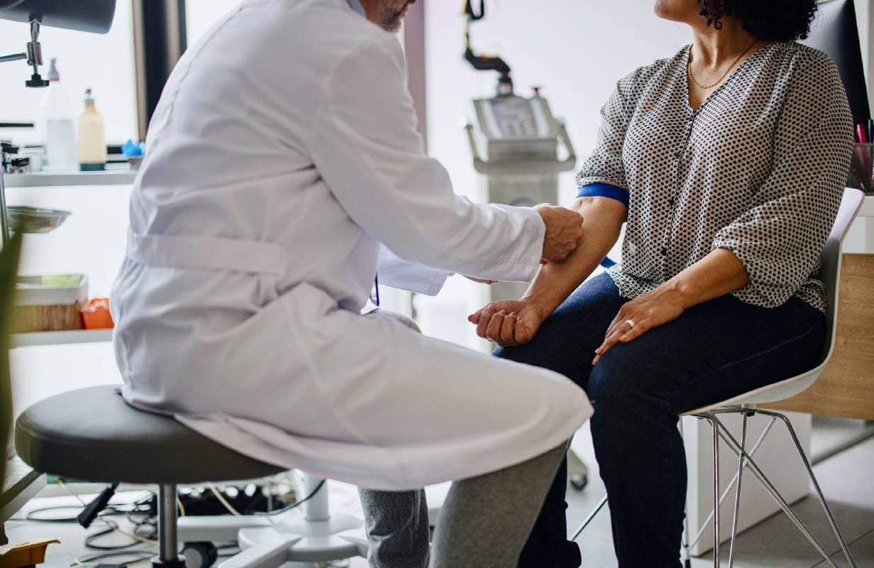A woman getting a blood test to test for Alzheimer's disease. Next Avenue