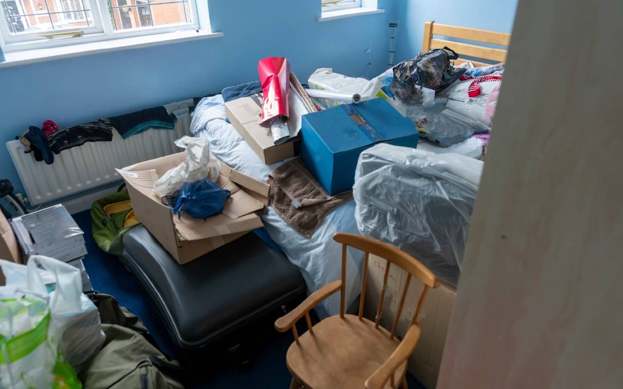 Interior of a hoarder's house. Next Avenue, hoarding disorder how to help