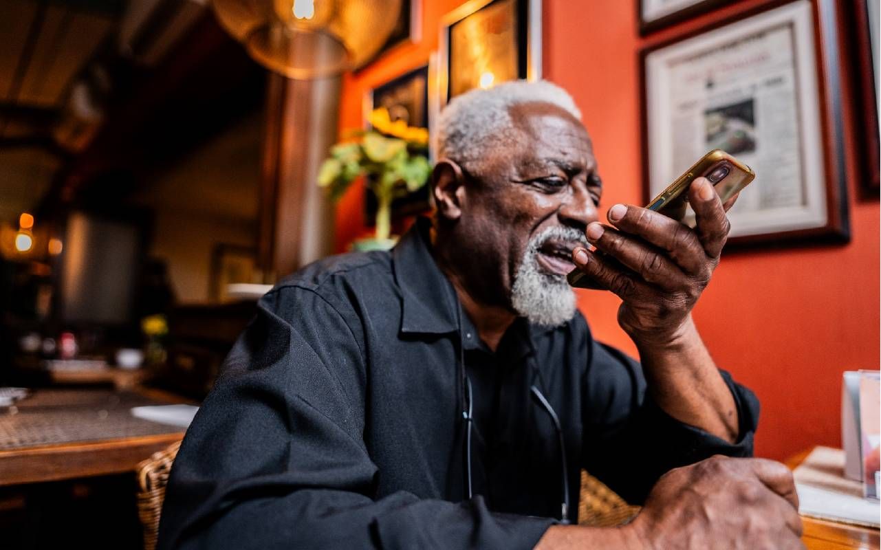 A man using duolingo. Next Avenue, learning a new language