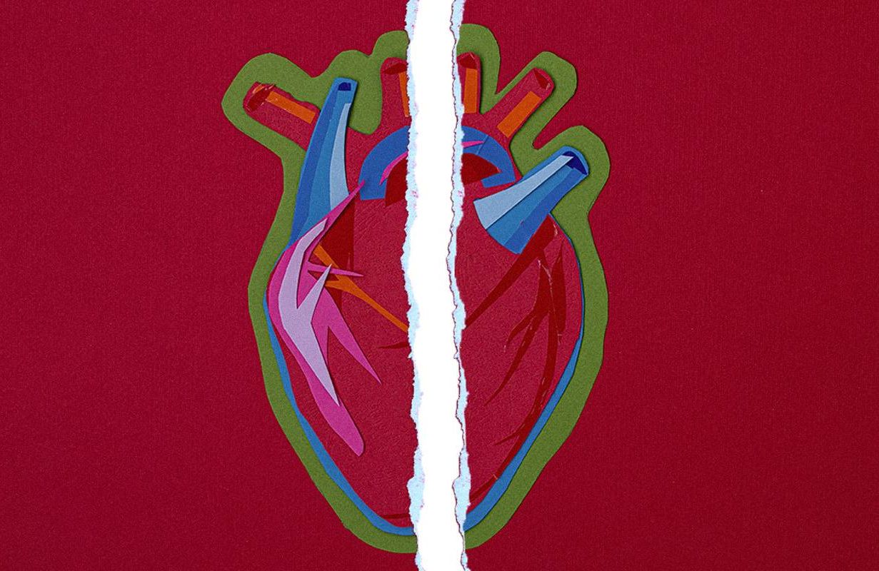 Collage of a anatomical heart. Next Avenue, Takotsubo, Broken Heart Syndrome