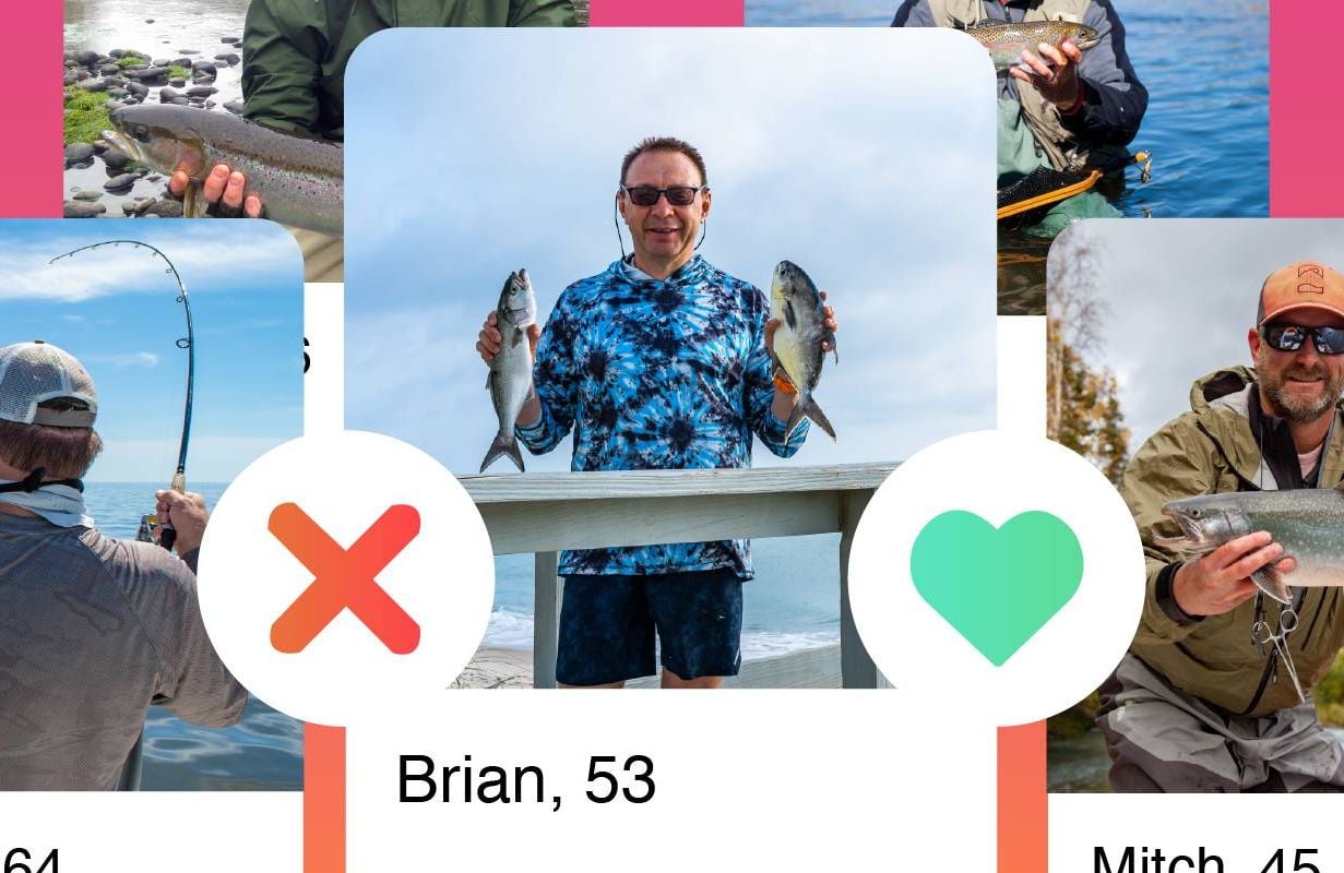 A collage of men's dating app profiles. Next Avenue, dating after divorce