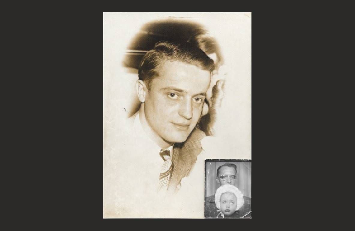 The author's father and an inset photo of the two of them together. Next Avenue