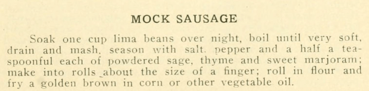 Mock Sausage