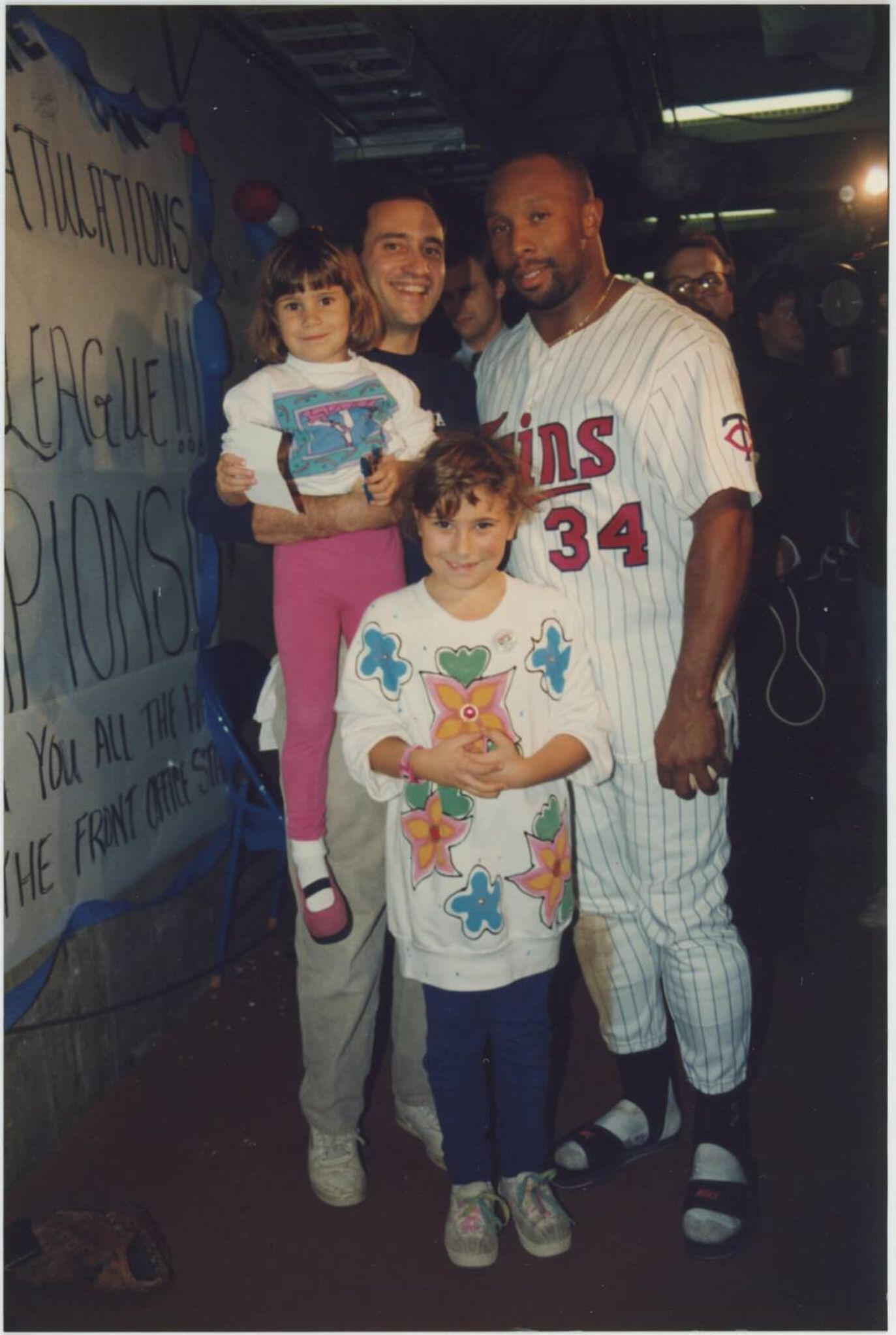Reis family with Kirby Puckett
