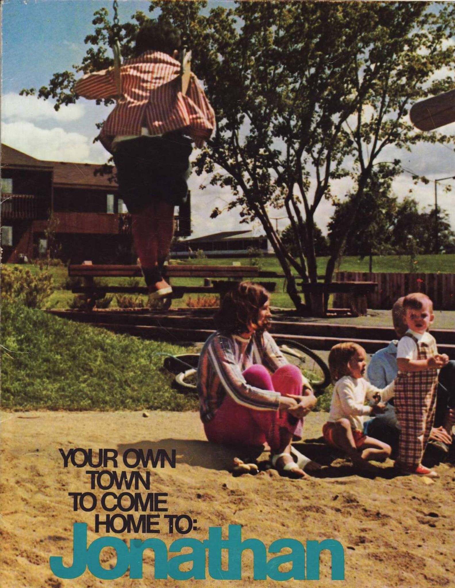 An advertisement for the would-be 'new town' of Jonathan
