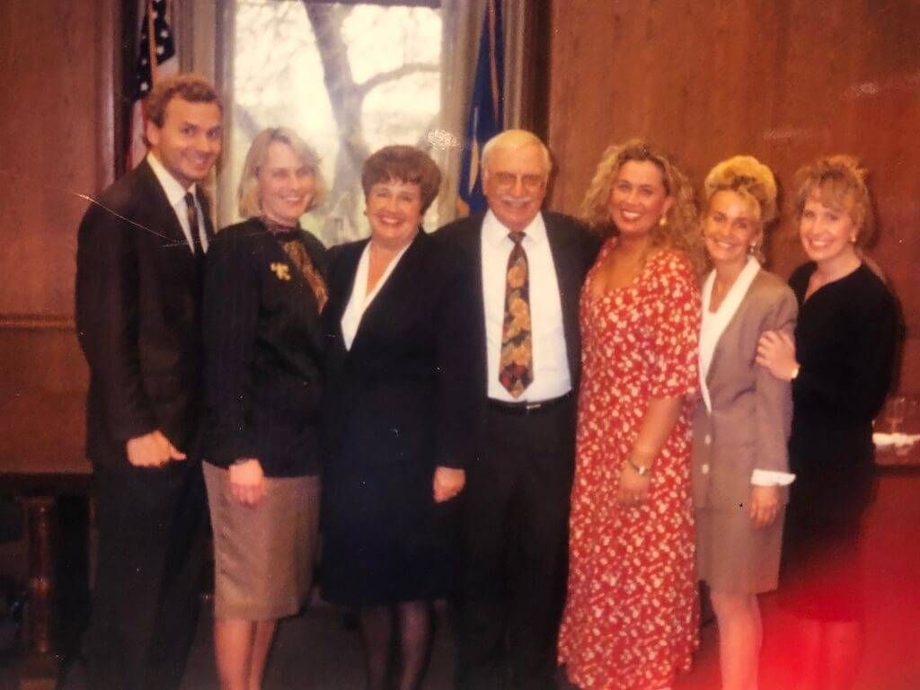 Lahammer family at Senate retirement party for Gene 1994.