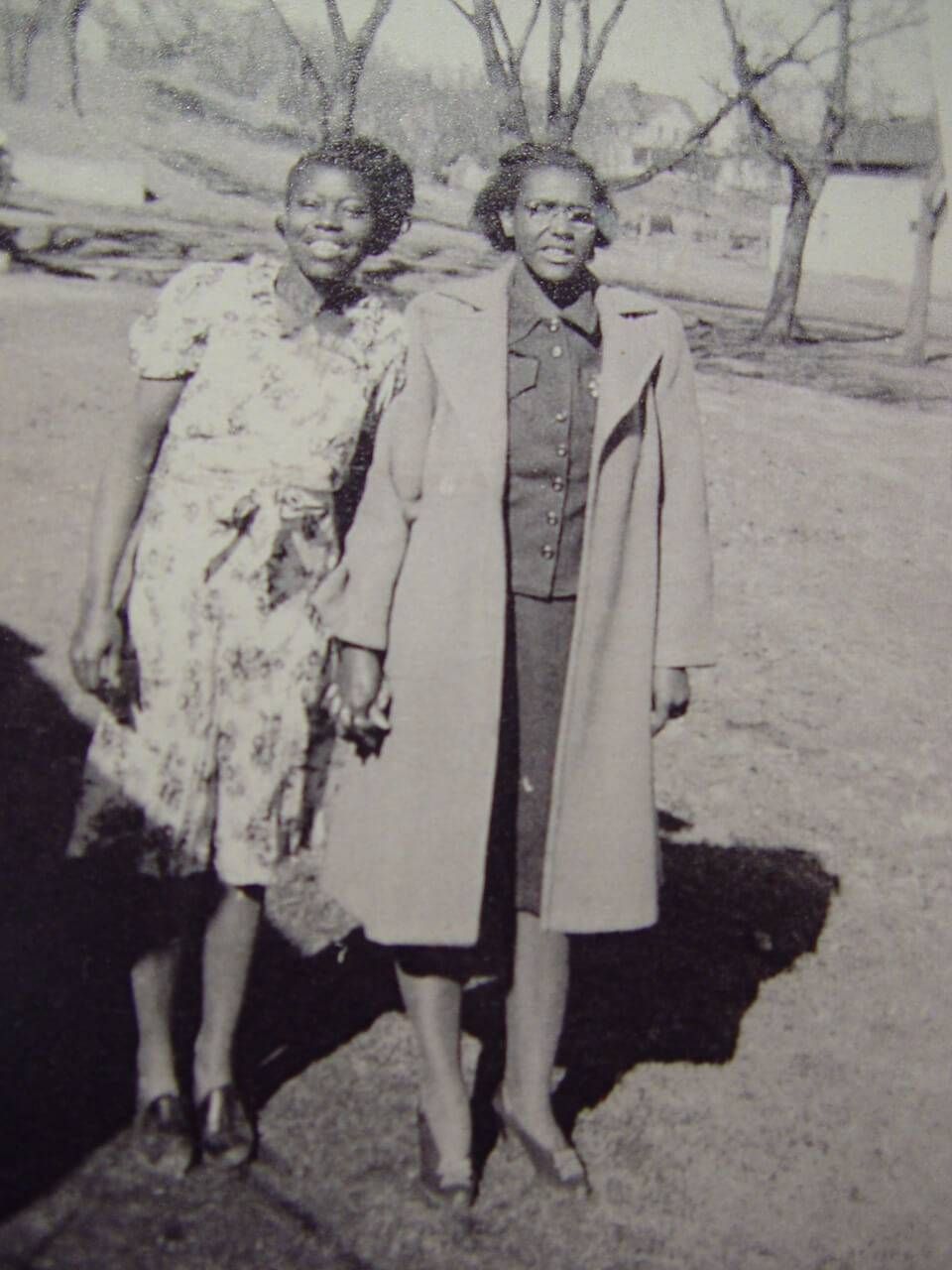 Jimmy 'Jam' Harris' mother, Bertha (left)