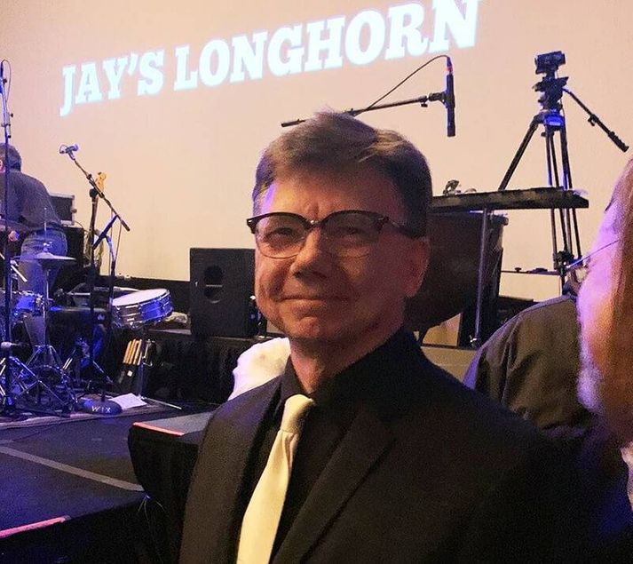 Mark at the recent Longhorn reunion concert. Photo by Jim Walsh.