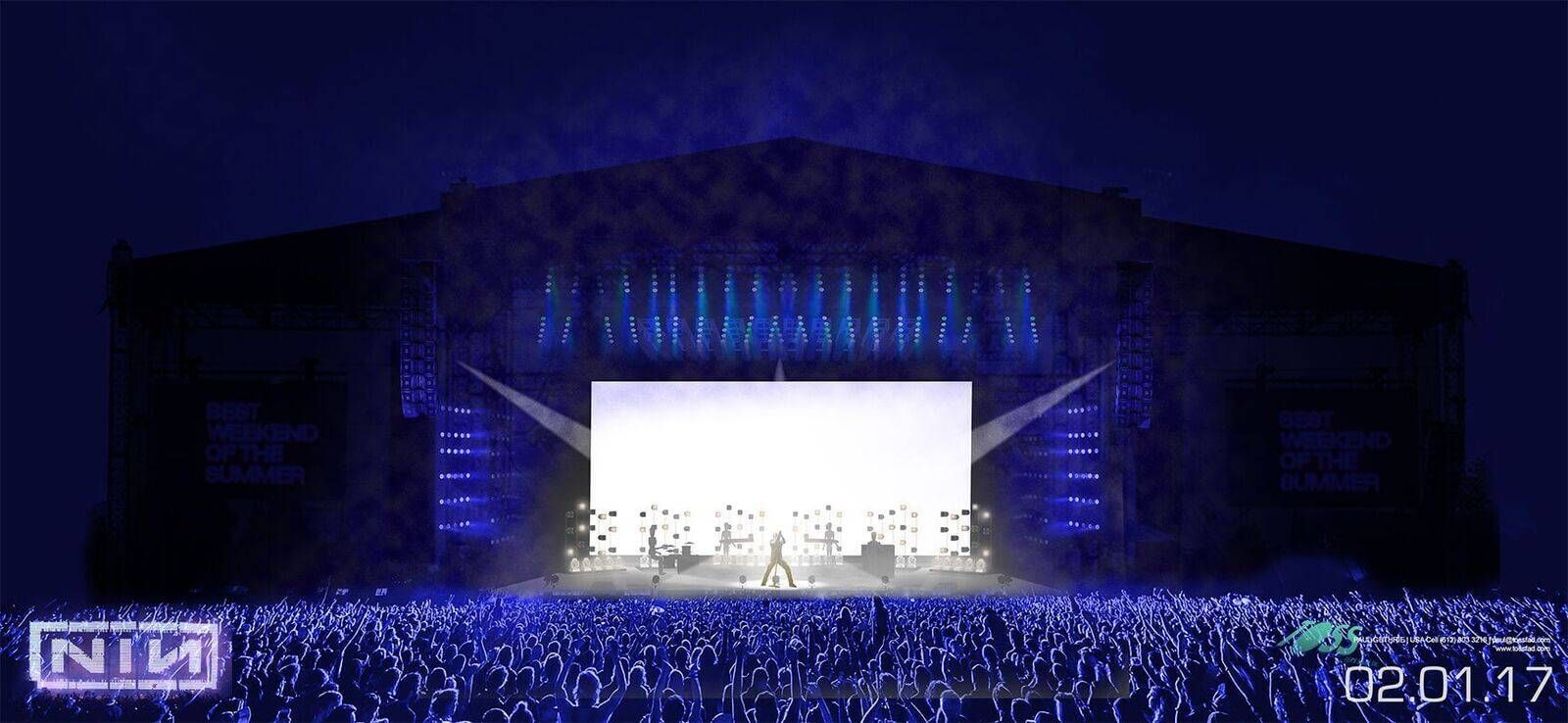 Paul's rendering for a Nine Inch Nails concert