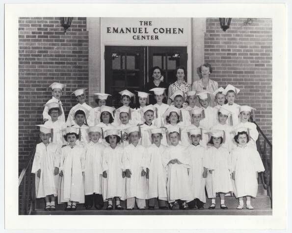 Emanuel Cohen Center pre-Kindergarten graduating class. Photo credit: University of Minnesota Libraries, Nathan and Theresa Berman Upper Midwest Jewish Archives.