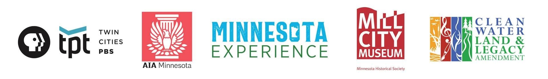 tpt, AIA, Minnesota Experience, Mill City Museum and Legacy logoa