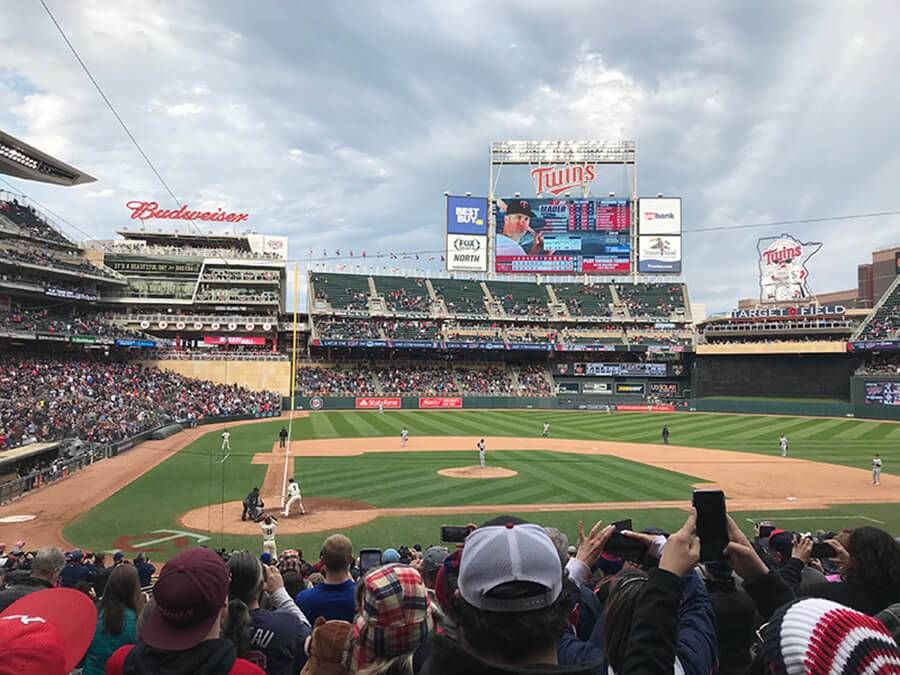 Joe Mauer steps to the plate during his final game on September 20, 2018. [credit: Kari Lee Kennedy]