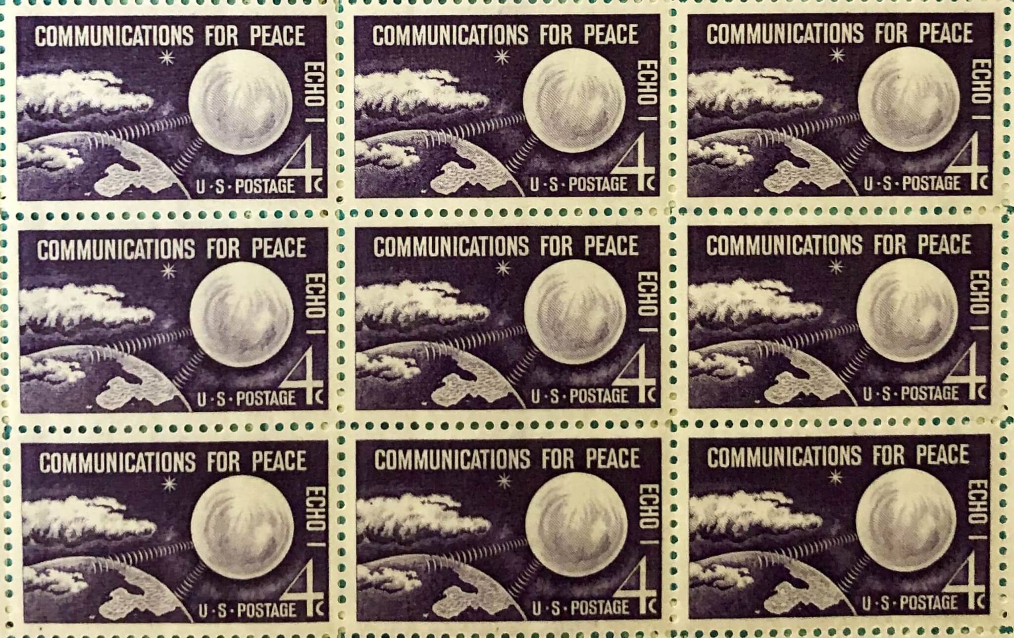 The Echo I satellite created by Northfield's Sheldahl Company was featured on a U.S. postage stamp just months after the satelloon's August 1960 launch.