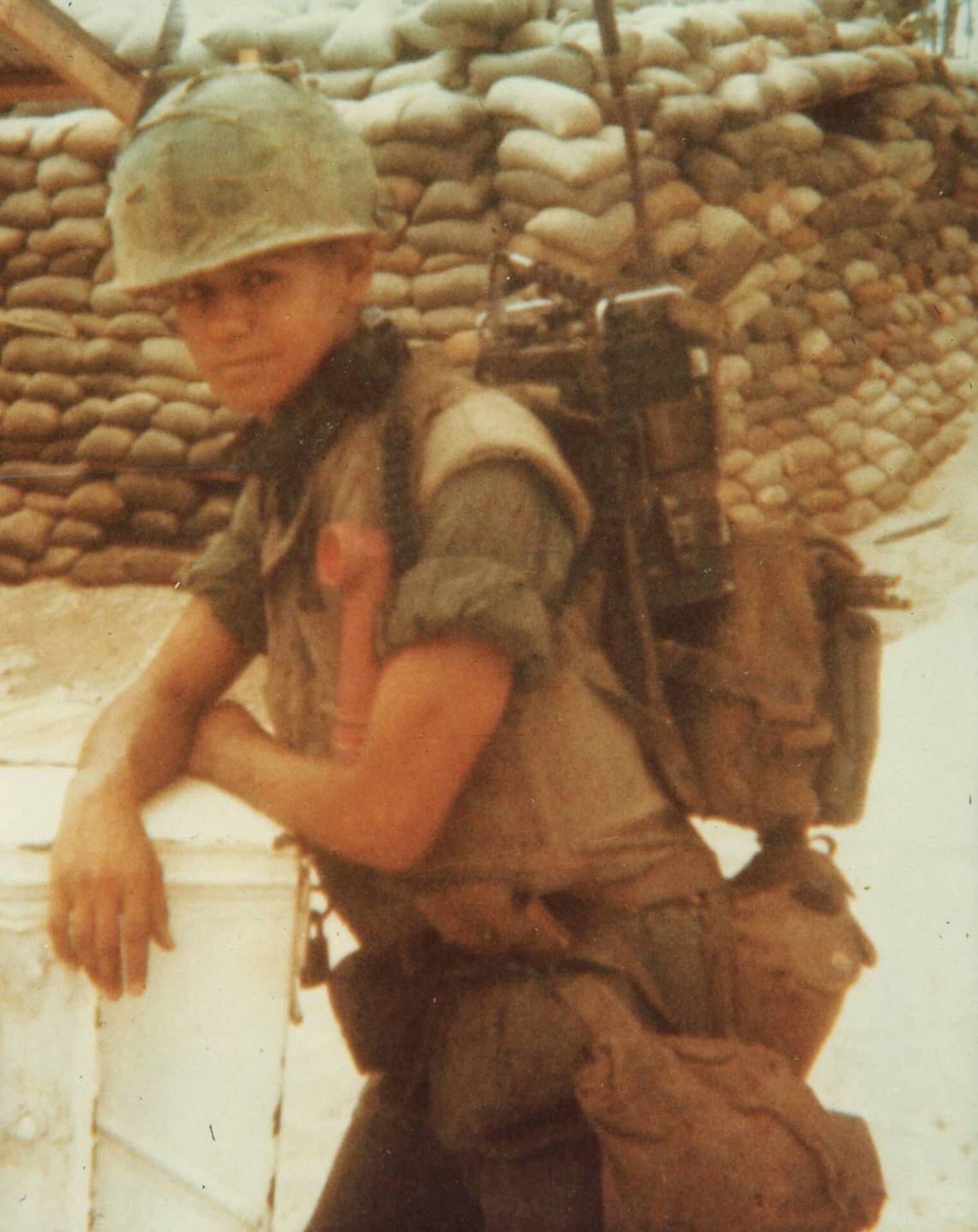 Cpl. Thomas Soliz suited up in Vietnam. Photo courtesy of the author.