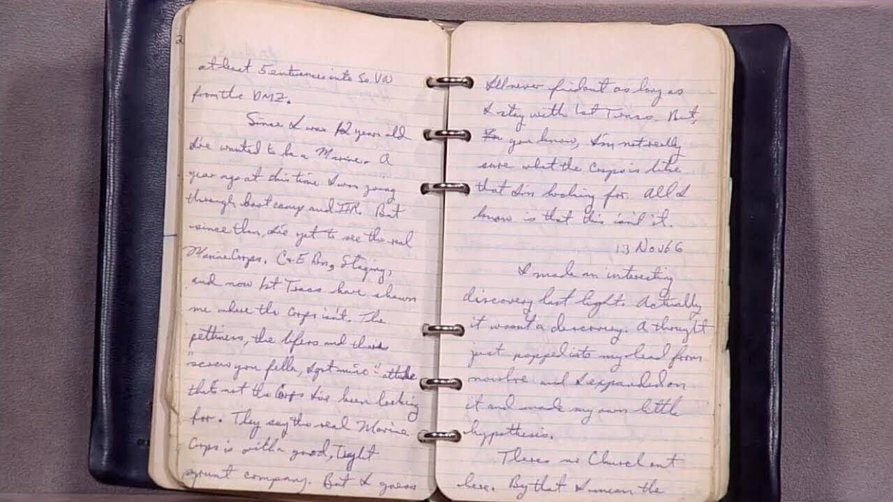 An image of the diary that traveled more than 8,400 miles from Vietnam and finally into the hands of the daughter of the soldier who penned it. Photo courtesy of the Minnesota Remembers Vietnam Story Wall.
